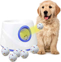 Auto Dog Ball Thrower Launcher, Automatic Dog Ball Launcher with 3 Launching,6 2.3 Inch ETPU Tennis Ball,Interactive Toys Indoor Outdoor Thrower Toss Machine for Small/Medium Dogs