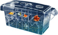 Self-Floating Aquarium Breeding Incubator Isolation Box – Double Layer 4 Rooms Transparent Acrylic Fish Hatchery Box for Fish Tank(1 Room)