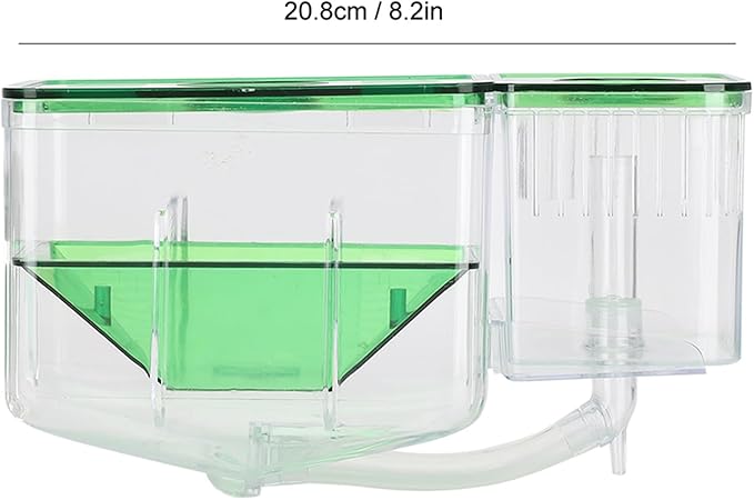 Aquarium Breeding Box for Fish Tanks Double Layer Isolation Incubator Sturdy Fish Fry Protector with Shrimp Breeding Area for Injured Fish Tanks 180Characters