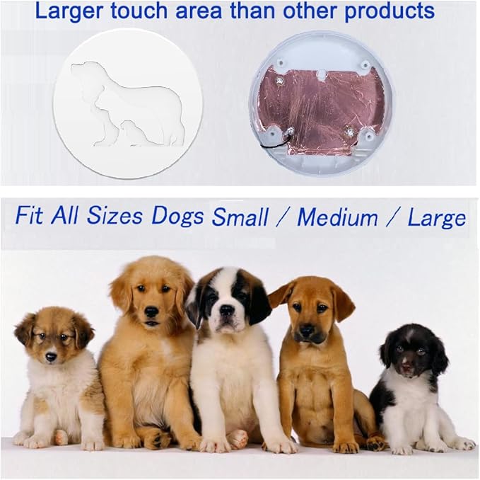EverNary Dog Door Bell for Potty Training, WiFi Doggie Door Bell,Smart Wireless Doggy Doorbell with Phone App,Waterproof Touch Button with Large Activate Range (1 WiFi Receiver 2button)