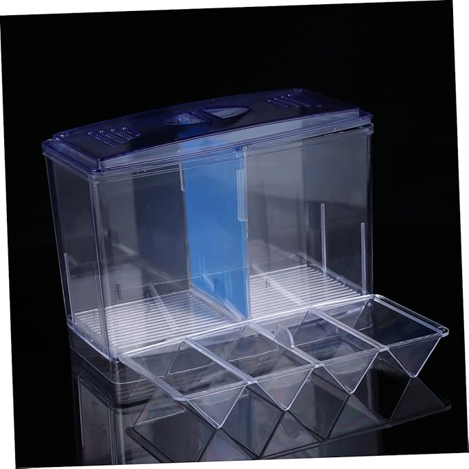 Transparent Functional Fish Breeding Tank Betta Habitat Box Independent Incubator for Fry with Easy Cleaning Durable Material Prevents Adult Fish