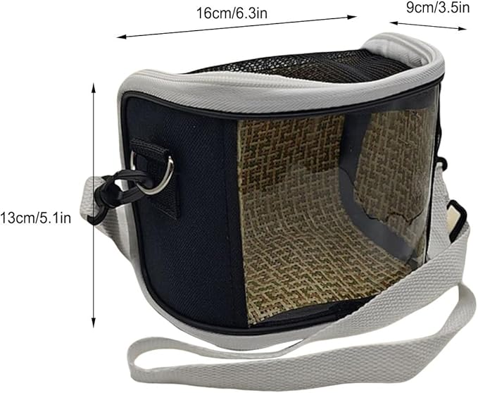 Lovebirds Carrying Bag - Clear Window Pouch, Parrot Travel Tote, Trainer Volunteer Gear, Animal Lover Accessory | Lightweight Lovebirds Carrying Bag with Transparent Window for Outdoor Short Trips