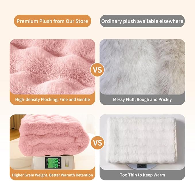 Self-Warming Cat Blanket, Dual-Side Plush Sherpa Throw with Anti-Static, Snuggle Mat for Kittens & Cats, Cozy Bed Topper for Windowsills & Couches, Machine Washable & Dryable, 21x18 Inch Pink
