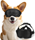 Dog Goggles for Large Dogs, Dog Sunglasses for Eyes Protection, UV Protection for Medium/Large Pet Outdoor, Windproof Anti-Fog Snowproof, Black
