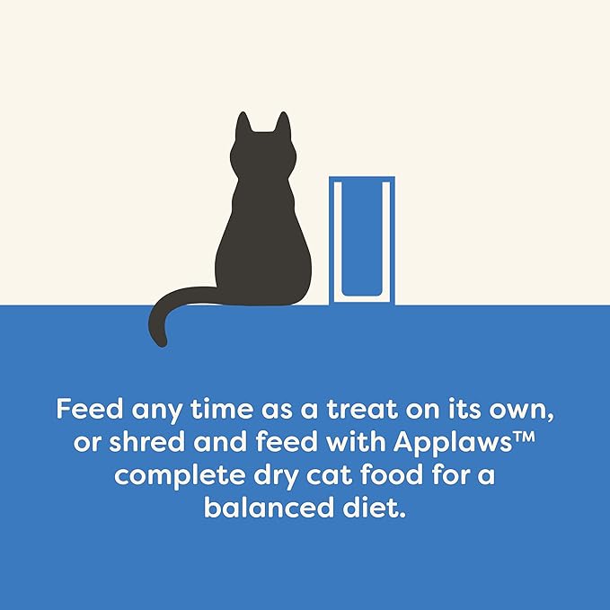 Applaws Natural Cat Treats, Grain-Free, Single Ingredient, Whole Protein Fillet, Healthy Snacks with No Artificial Additives (12 x 1.06oz Whole Tilapia Loin)