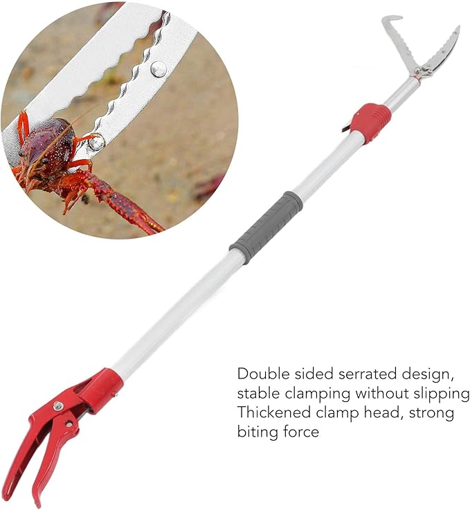 Aquarium Tongs Long Aquarium Tweezers Telescopic Feeding Tongs Multi Purpose Pick up Tweezers Tool for Clamping Plants Garbage Snake Eel