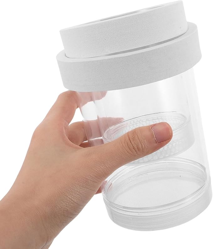 BESPORTBLE Aquarium Fish Breeding Box Floating Hatchery Incubator with Fine and Coarse Mesh Nets White Set for Guppy Betta Shrimp Nursery and Isolation in Fish Tanks