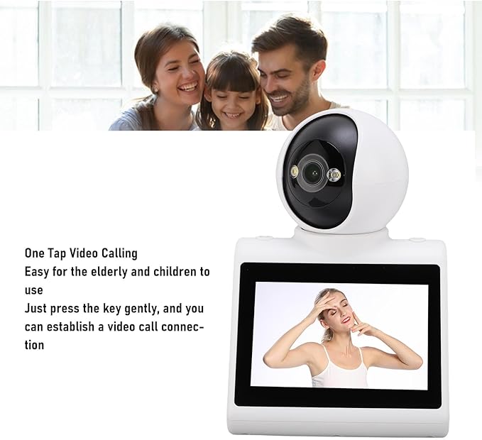 PUSOKEI Two Way Video Camera,2MP HD 1080P Pet Dog Camera, Smart Video Calling Monitor with Motion Zone, Voice Calling for Home Security & Family Communication (128GB)
