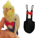 Bird Flight Suits Diapers, Parrot Flight Suits Diapers for Monk Parakeets, Cockatiels Flight Suits, Parrot Clothes, Bird Training Nappy Suit Liners Clothes (X-Large,Black)