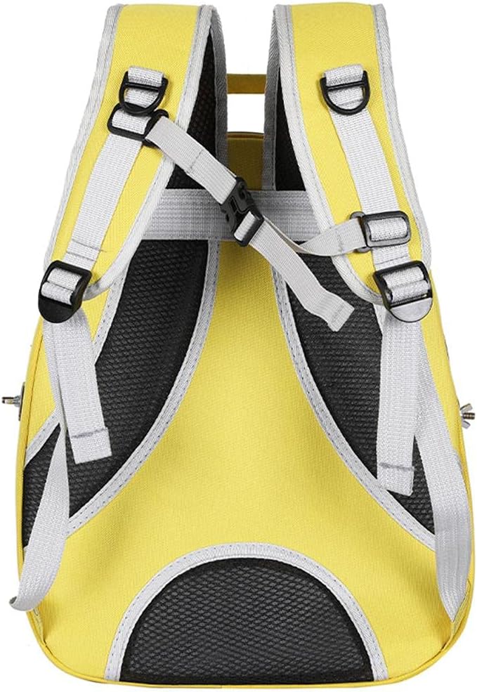 HEITIGN Bird Carrier Backpack Cage Transparent Parrot Carrier 1 Stick Wooden Standing Perch 12 Holes Ventilate Transparent Space Capsule Carrier Portable Bird Small Animal Travel