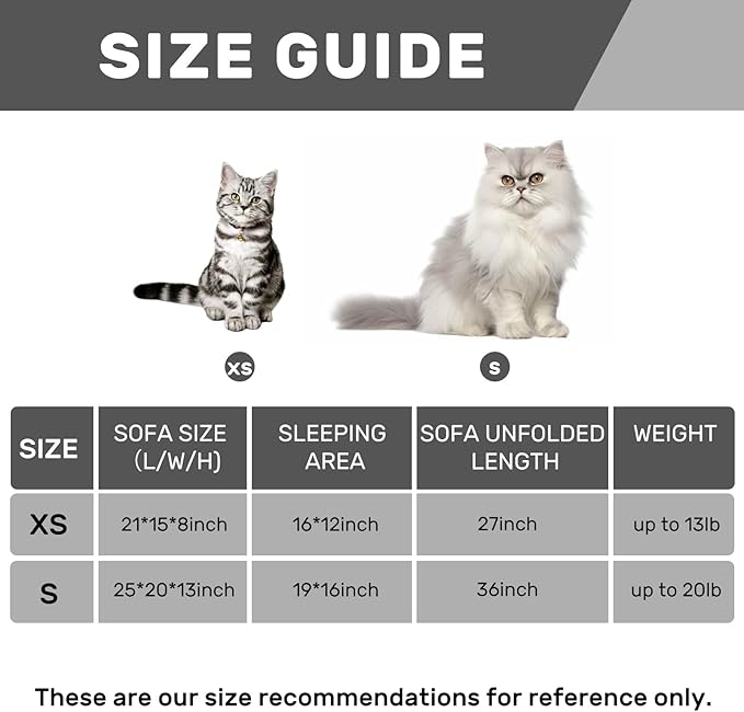 Hollypet Cat Bed Fluffy Plush Mutifuctional Double-Layer Soft Pet Couch Orthopedic Sofa Nest Beds for Small Cats and Dogs, Cream (21x15x8 inch)