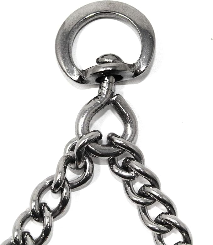 Herm Sprenger Ultra-Plus Prong Swivel Ring Stainless Steel Micro Training Dog Collar | Assembly Chain Training Collar for Smaller Dogs | Made in Germany - (1.5 mm, (Neck Size Upto 9.5"))