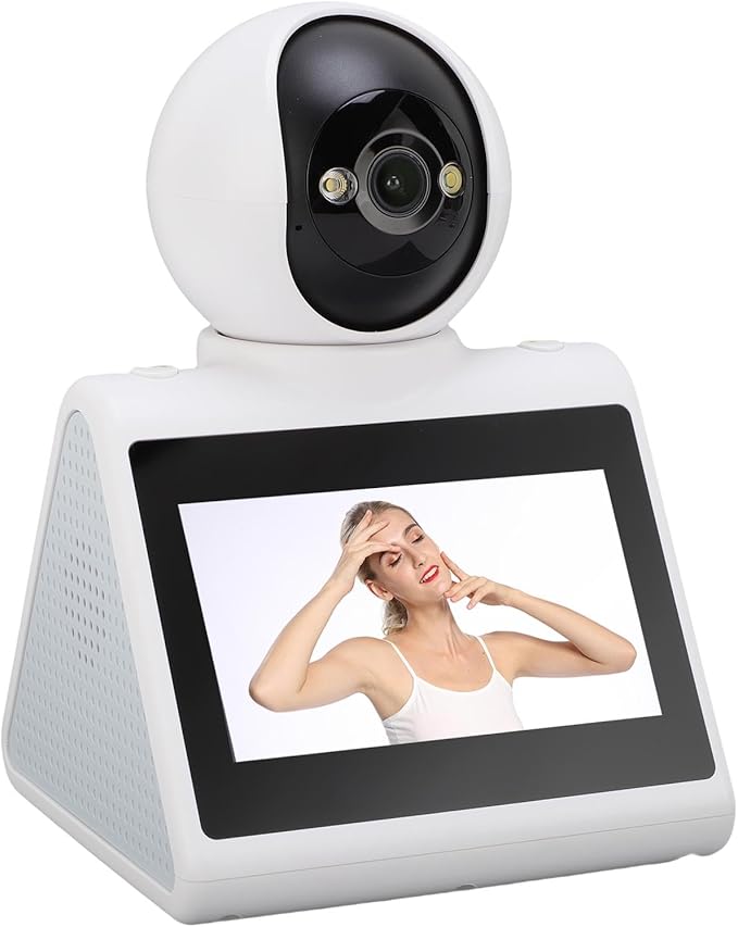 PUSOKEI Two Way Video Camera,2MP HD 1080P Pet Dog Camera, Smart Video Calling Monitor with Motion Zone, Voice Calling for Home Security & Family Communication (128GB)