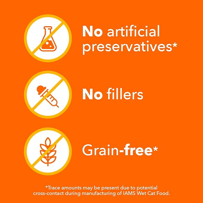 IAMS Perfect Portions Healthy Adult Wet Cat Food Pate,Chicken and Tuna Recipe Variety Pack,Easy Peel -Pack Trays (,24 Servings),12 Count (Pack of 4)