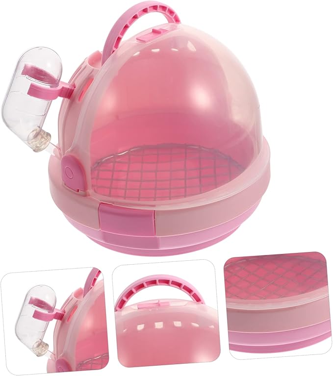 SUPVOX 1Set Portable Outdoor Bird Carrying Cage for Parrots and Birds Carrier with Space and Galvanized Mesh Pad for Pet Travel