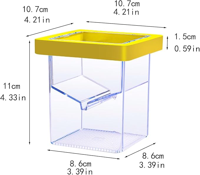 Fish Breeding Isolation Box Incubation Box Floating Separation Hatchery Fish Isolation Box for Baby Fish Guppy Fish Clownfish