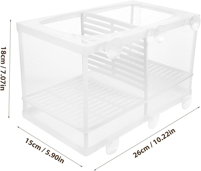BESPORTBLE Fish Tank Incubator Breeding Net Large Capacity Aquarium Breeder Box Isolated Breeding Tank for Fish Style