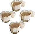 2pcs/4pcs PET Bird Bowls with Clamp, Bird Cage Feeder, Durable Water Bowl, Feeding Cups, Water Feeder for Cockatiel, Parakeet, Macaw, Finches, Lovebirds, Small Animals Gray (Gray, 4pcs)