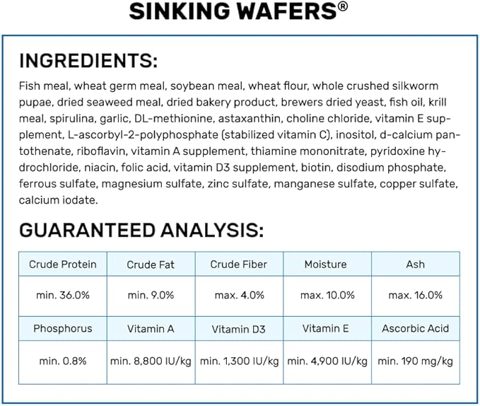 Hikari Tropical Sinking Wafers for Catfish, Loaches and Bottom Feeders 3.88 oz