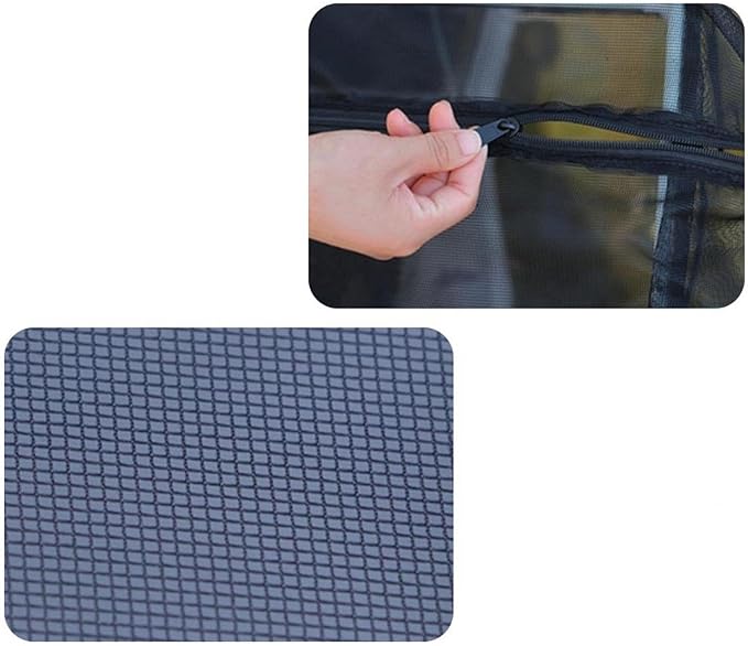 Aquarium Separation Net Breeding Box Nylon Mesh Multipurpose Pp Frame with Zipper for Fish Spawn Hatchery Easily Install, 32x17x17cm