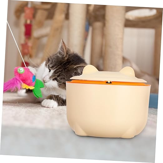 Mobestech 1Set Sealed Cat Litter Trash Can with Lid Includes Reusable Bags Compact Waste Bin for Easy Maintenance Odor Prevention Stylish Pet Litter Box for Home and Office Use
