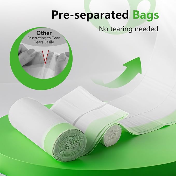 45 Count Cat Litter Box Liners Automatic for Litter Box Robot 4/5/3, Self-cleaning Waste Drawer Liners refill with Drawstring hick Heavy Duty 10-12 Gallons of Capacity, Transparent