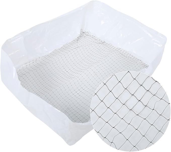 20PCS Nylon Cat Litter Box Filter Bag, Cat Litter Filter Bag for Easy Waste Removal, Deodorizing Hygienic Kitten Cleaning Tool with 2 Pouches for Home Use