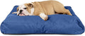 K9 Ballistics Tough Rectangle Pillow Medium Dog Bed - Removable Cover, Washable, Durable & Water Resistant Dog Bed Made for Medium Dogs 33"x27" Blue Quartz