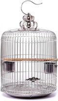 Aimery Bird Cage，Stainless Steel Birdcage，Small Bird cage，Bird Cages for Parrots，Travel Bird Cage，Bird Travel cage (Size : V34G)