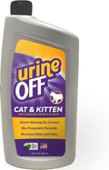 Urine Off Kitten & Cat Pet Stain Remover | Freshly Scented Carpet Cleaner | Bio Enzymatic Stain & Urine Odor Eliminator | Pet Safe Cleaner | 32 oz.