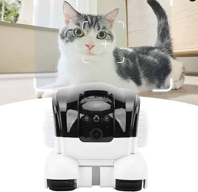 Yoidesu Security Camera Indoor, Pet Camera with Speaker for Dog Cat, Baby Monitor with Phone App, 2 Way Audio, Support WiFi, Motion Tracking, Cloud & SD