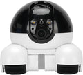 Zunate 4G Movable Pet Camera with Dual Lens, 1080P Indoor Home Security Cam, 2 Way Audio, 5200mAh Rechargeable Battery, Remote APP Control for Dogs Cats Monitoring (128G 200W)