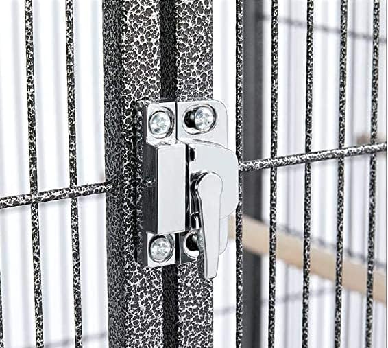 42" Stackable Center Divided Breeder Breeding Bird Flight Double Rolling Cage for Aviaries Canaries Cockatiels Lovebirds Finches Budgies Small Parrots