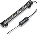 hygger 24/7 Mode Submersible Aquarium LED Light, Full Spectrum Hidden Fish Tank Light with 3 Rows Beads 7 Colors Auto On Off Sunrise-Daylight-Moonlight, Adjustable Timer Brightness 8W