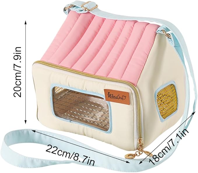 Bird Carrier Bag, Portable Warm Breathable, Pet Carrier with Stainless Steel Tray, Travel Cage with Sturdy Build, Bird Accessory, Pet Gear for Animal Pigeon Outing Travel Vehicle Car Indoor Outdoor