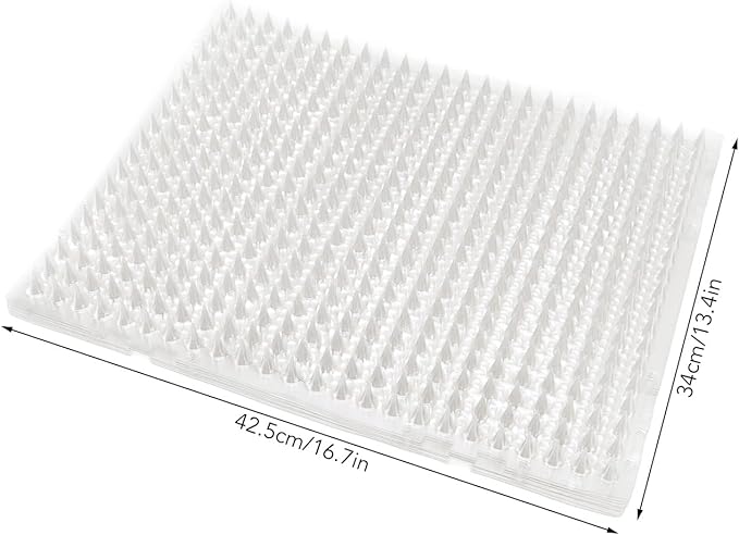 8Pcs Cat Mat, Pet Deterrent Mats for Cats and Dogs, Interlocking Scat Mat with Large Coverage, PVC Recyclable Deterrent for Indoor Outdoor Use