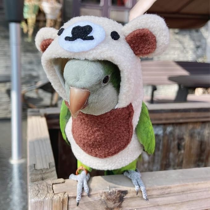 Bird Costume Bird Diaper Flight Suit Bird Bear Shape Bird Clothes Cosplay Photo Prop for Parrots Lovebird Parakeet Cockatiel Small Animals Apparel (Without Diaper,Pigeon)
