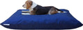 Dogbed4less Shredded Memory Foam Pillow Dog Bed with Waterproof Liner and Machine Washable Cover (Blue Nylon, Medium 36"X29")