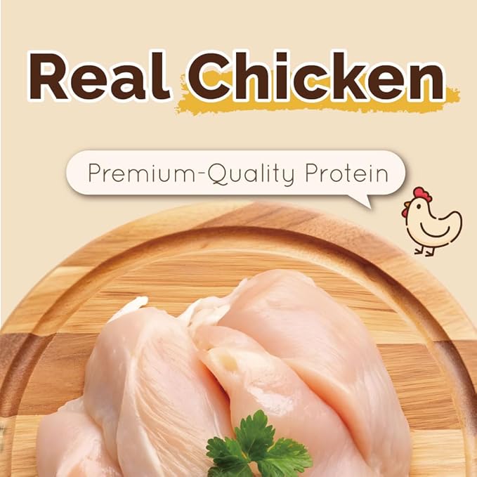 Gootoe Dog Treats, All Natural, Low Fat, Premium Training Chews, Healthy & Easily Digestible, Treat and Train, Chicken Breast Wrapped Sticks,1.5lb