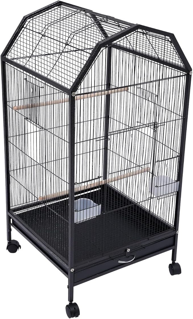 Birdcages,Heavy Duty Pet House,Large Bird Cage,Parrot Birdcage,Skylight Design,Anti-Escape Cage Door,for Cockatiel, Sun Conure, Green Cheek, Senegal, Meyer'S, Red-Bellied