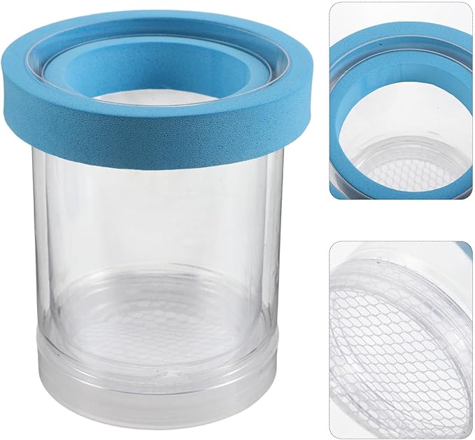 Happyyami 2pcs Fish Breeder Box Aquarium Isolation Box with Suction Cups Floating Acrylic Hatchery Incubator for Guppy Fry Betta Fish Tank Breeding Supplies