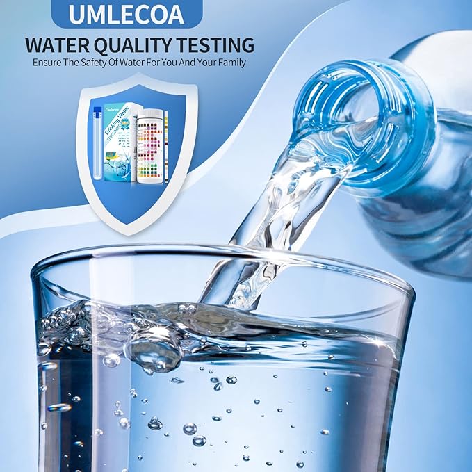 16 in 1 Premium Water Test Kit - 125 Home Water Quality Test Strips for Well and Tap Test Kit - Testing for pH, Hardness, Chlorine, Lead, Iron, Copper, Nitrate, Nitrite, etc