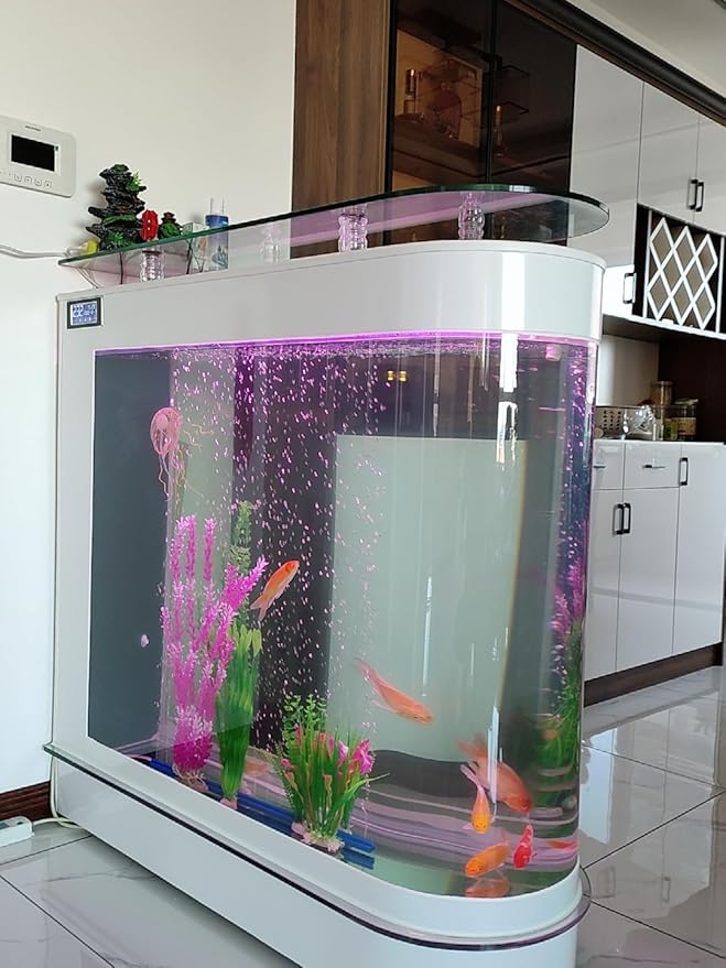 Aquarium 126 Gallon Large Fish Tank Kit, Includes LED Lighting and Accessories