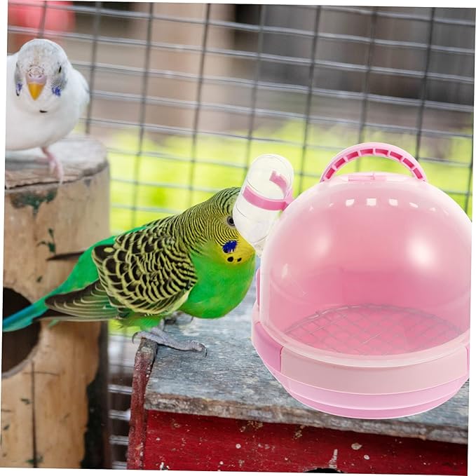 Kisangel Portable Cage for Pet Birds Parrot Travel Cage Handle Handheld Bird Carrier