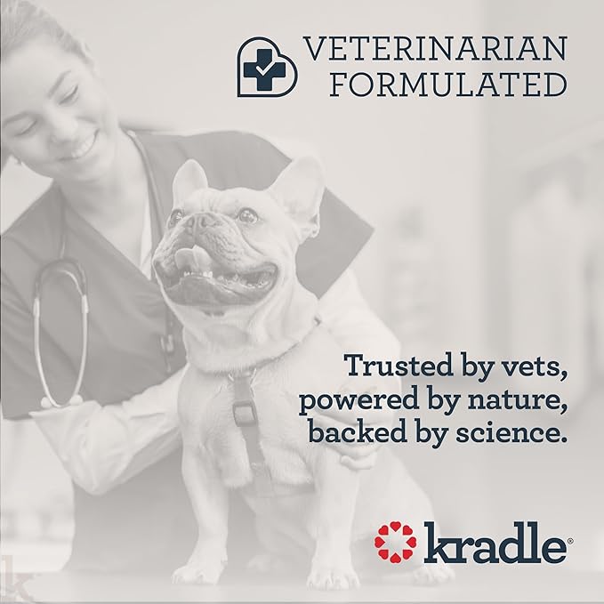 Kradle Hip and Joint Chews for Dogs - Daily Mobility & Joint Health Supplement - Soft Chews with Glucosamine, Chondriotin, MSM, Hyaluronic Acid & Turmeric - 75 Chews