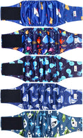 5 Pack Dog Diapers Male Reusable, Premium Belly Bands for Male Dogs, High Absorbing Male Dog Pee Wraps for Doggie in Incontinence or Excitable Urination and Training XS