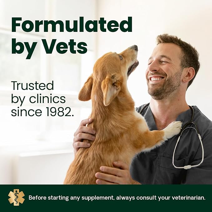 VetriScience Extra Strength Healthy Hip & Joint Chewable Tablets, GlycoFlex Glucosamine and Green-Lipped Mussel Joint Support Supplement for Dogs, Soothe Joint Discomfort, Chicken, 120 Count