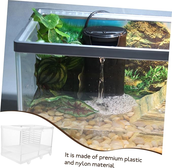 BESPORTBLE 2pcs Aquarium Fish Tank Partition Net Fish Netting for Decoration Breeding Tank Divider Isolation Mesh Random Style