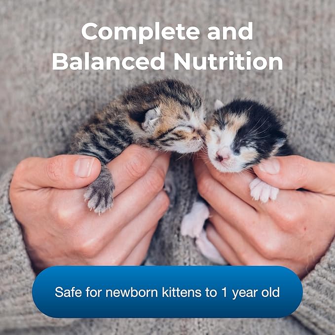 PetAg KMR Kitten Milk Replacer Powder - 28 oz - Powdered Kitten Formula with Prebiotics, Probiotics & Vitamins for Kittens Newborn to Six Weeks Old- Easy to Digest