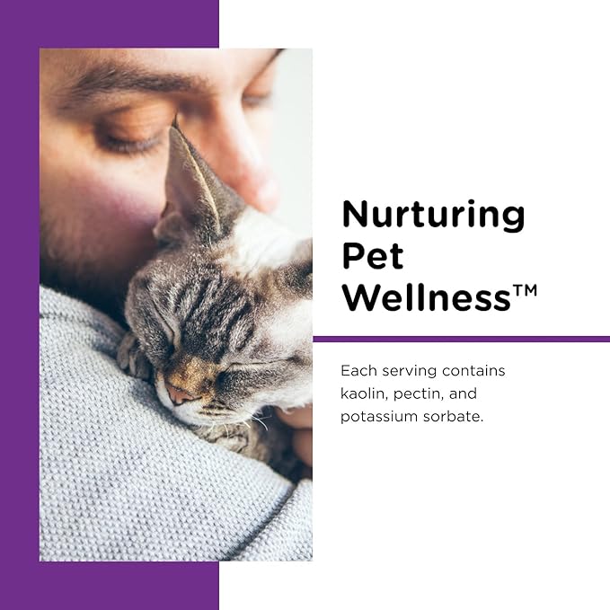 Nutri-Vet Anti-Diarrhea Liquid for Cats,Gentle Formula with Pectin and Kaolin,Soothes Upset Stomach & Irritated GI Tract,Slows Stool Passage,Cat Essentials,Detoxifies Bacterial Toxins,4oz,(Pack of 2)